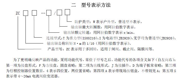 zc45-18/20閥門電動裝置說明書、接線圖